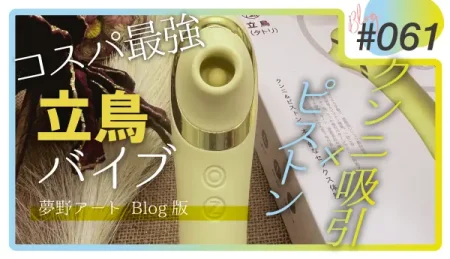 立鳥（タトリ）バイブ レビュー。コスパ最強のクンニ吸引・ピストン機能を備えた実力を解説