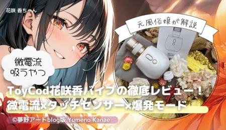 ToyCod花咲香（はなさきこう）バイブ徹底レビュー｜微電流×吸引×タッチセンサーの「吸うやつ」を元風俗嬢が解説