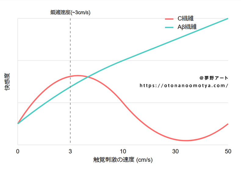 画像 Aβ繊維とC繊維の役割と快感曲線の違い