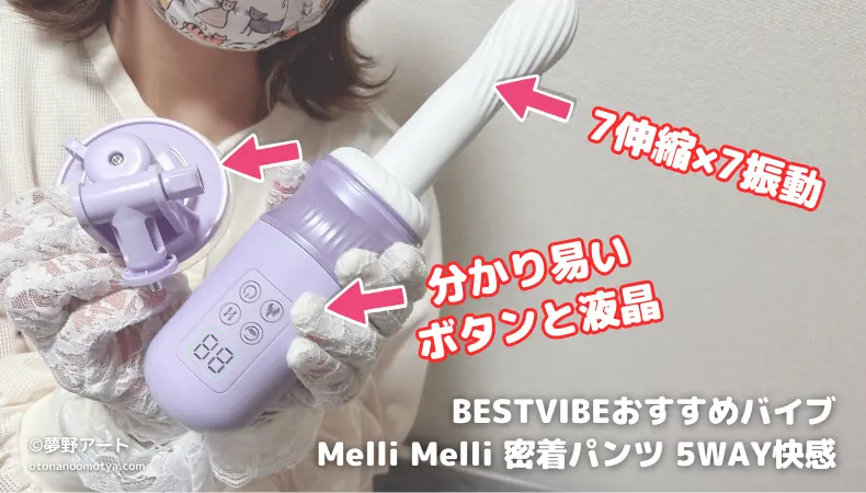 Melli Melli 20in1進化型ピストンマシンの特徴の画像