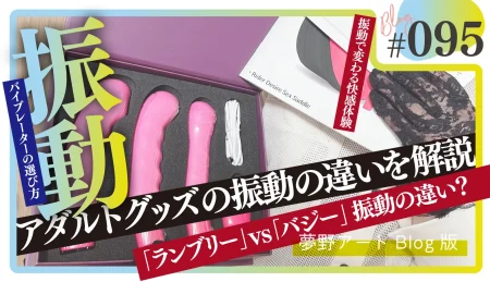 バイブの振動（ランブリー・バジー）が快感を倍増！あなたにピッタリなアダルトグッズの見つけ方