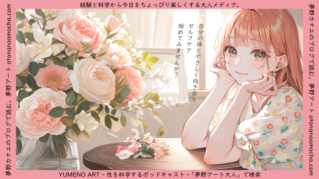 自分の体とやさしく向き合うセルフプレジャーのイメージ